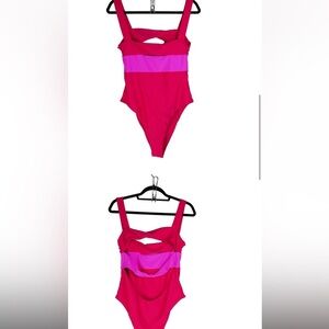 Lovers and Friends Daytona One Piece in Red & Pink XS